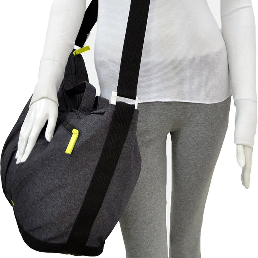 Sherpani Force Gym Yoga Tote Bag Wellness Collection Heather Gray Zip Pocket EUC
